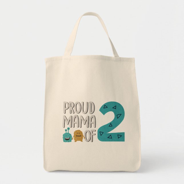 Orgullosa mamá de la bolsa de dos totes (Frente)