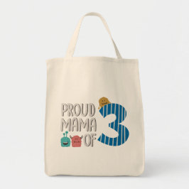 Orgullosa mamá de la bolsa de tres totes