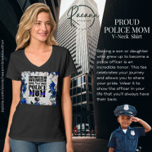 Orgullosa Mamá De La Policía En Camiseta