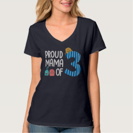 Orgullosa mamá de las tres camisetas