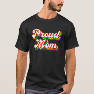 Orgullosa mamá LGBTQ Orgullo arcoiris camiseta