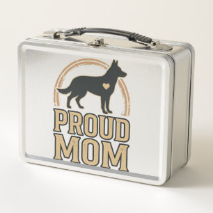 Orgullosa mamá perro silueta vintage diseño vector