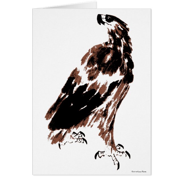 Orgullosa tarjeta de águila (Frente)