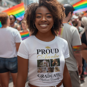 Orgullosa tía de la camiseta graduada