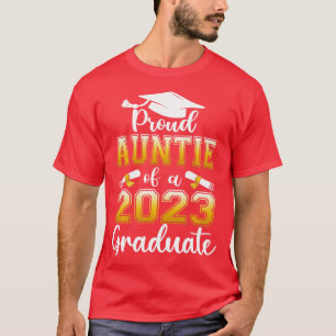Orgullosa Tía De Una Clase De La Camisa De Graduad