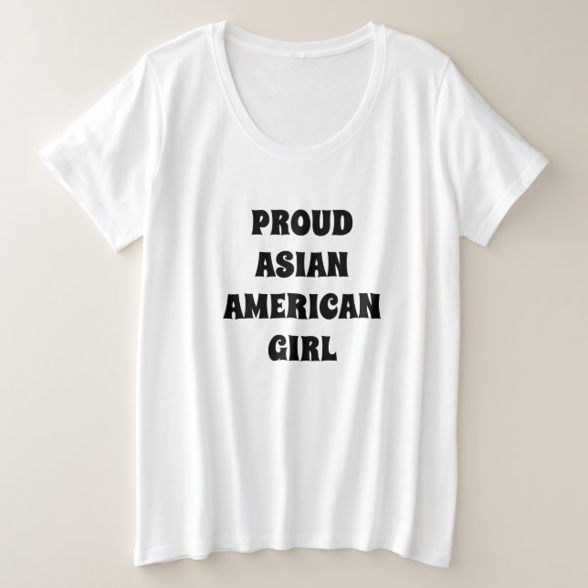 Orgullosa tipografía moderna negra Chica asiático- (Anverso del diseño)