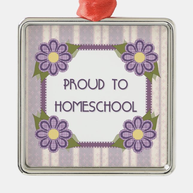 Orgulloso al ornamento de Homeschool (Frente)