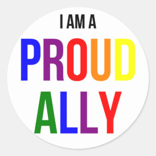 Orgulloso Ally Pegatina