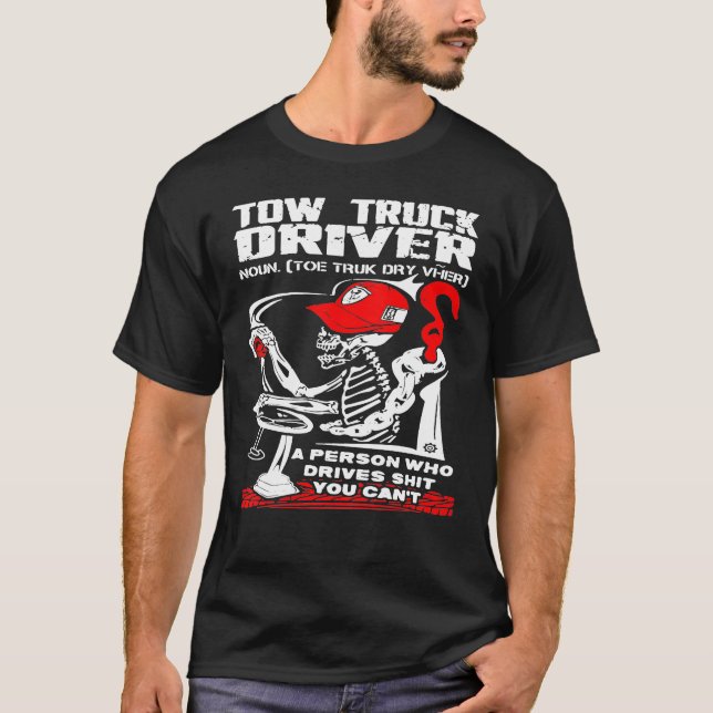 Orgulloso camionero de remolque camiseta (Anverso)