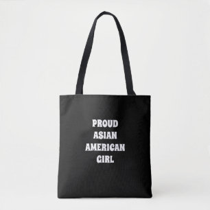 Orgulloso Chica asiático-americano, bolsa de tocad