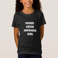 Orgulloso Chica asiático-americano, camiseta