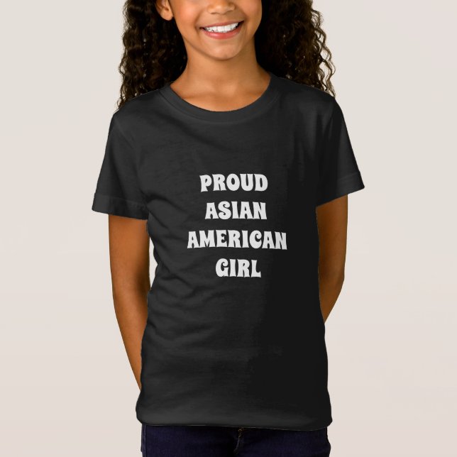 Orgulloso Chica asiático-americano, camiseta (Anverso)