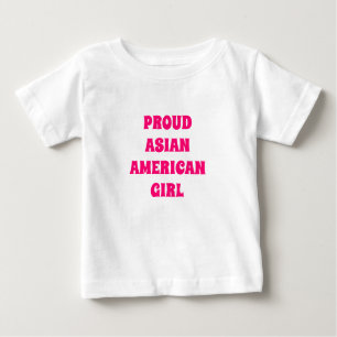 Orgulloso Chica asiático-americano, camiseta de be