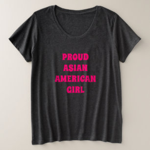 Orgulloso Chica asiático-americano, gris de carbón