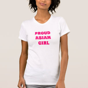 Orgulloso Chica asiático, camiseta
