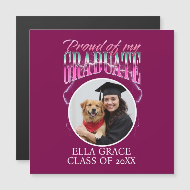 Orgulloso de mi Personalizado de grado Pic Chrome  (Anverso/Reverso)