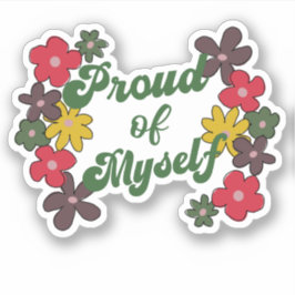 Orgulloso de mi propio Pegatina de gol