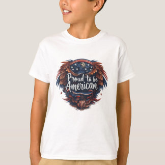 Orgulloso de ser camiseta estadounidense
