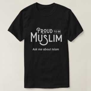 Orgulloso de ser camiseta negra musulmana