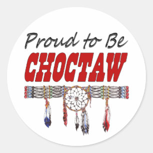 Orgulloso de ser etiquetas de choctaw o hojas de P