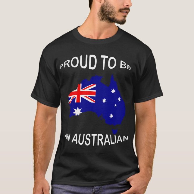 Orgulloso De Ser Una Camiseta Australiana (Anverso)