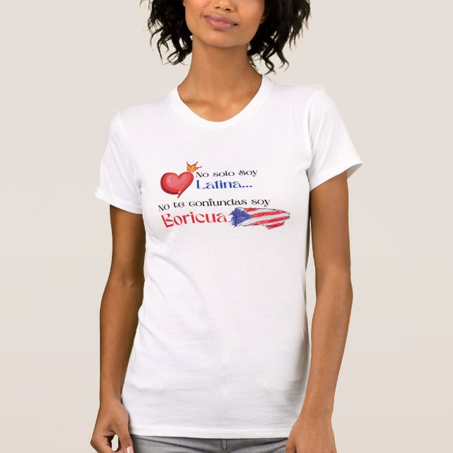 Orgulloso de ser una camiseta puertorriqueña (Anverso)