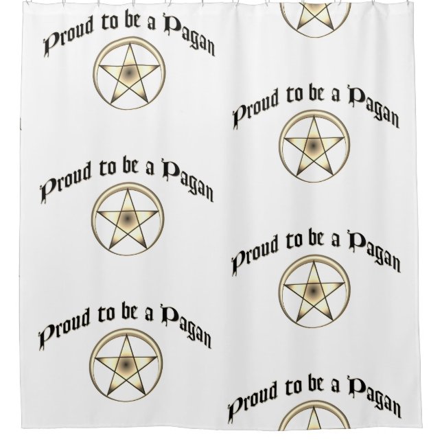 Orgulloso De Ser Una Cortina De Ducha Pagana (Anverso)
