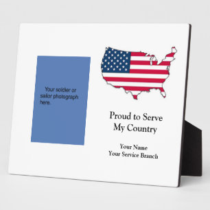 Orgulloso de servir a la placa militar