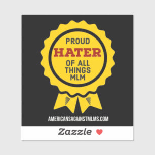 Orgulloso de todas las cosas pegatina de vinilo pe