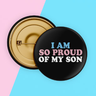 Orgulloso del botón padre de mi hijo transexual