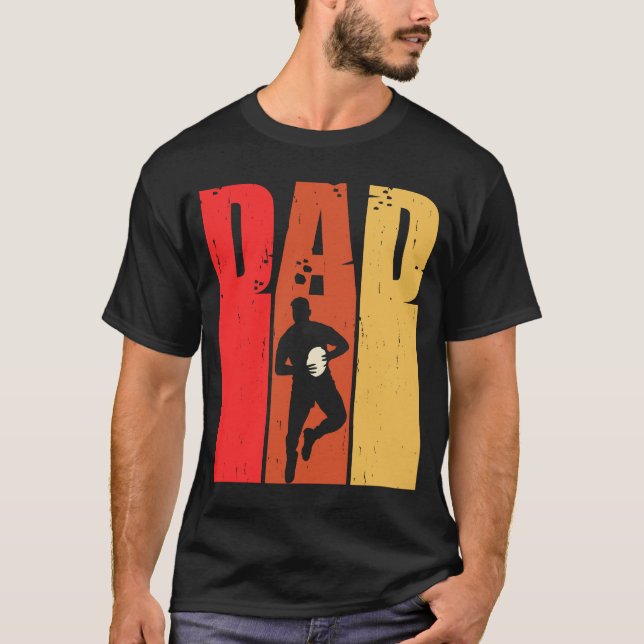 ORGULLOSO DISEÑO DE CAMISETAS DE RUGBY DAD (Anverso)