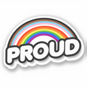 ORGULLOSO E INCLUSO PEGATINA