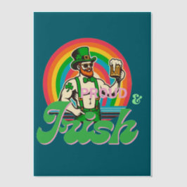 Orgulloso e irlandés St Patrick LGBTQ+