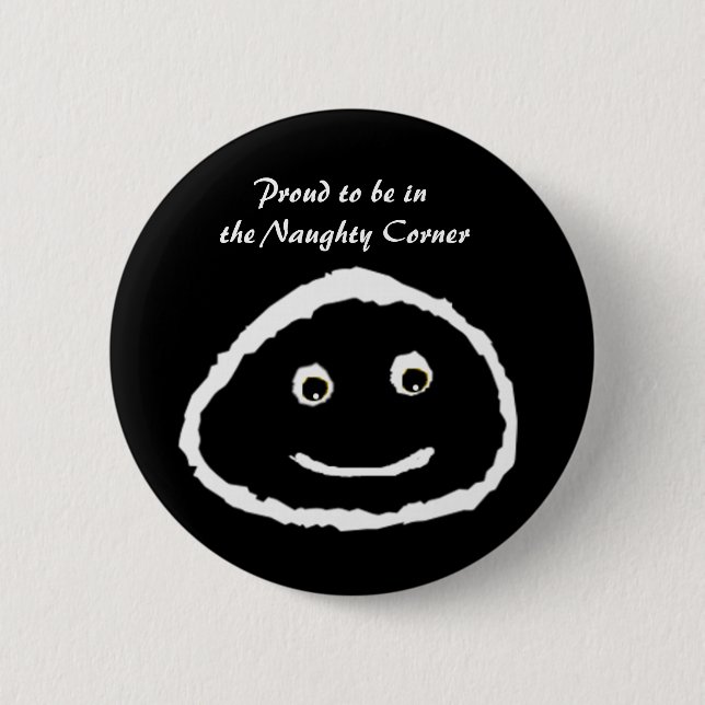Orgulloso estar en la esquina traviesa - botón (Anverso)