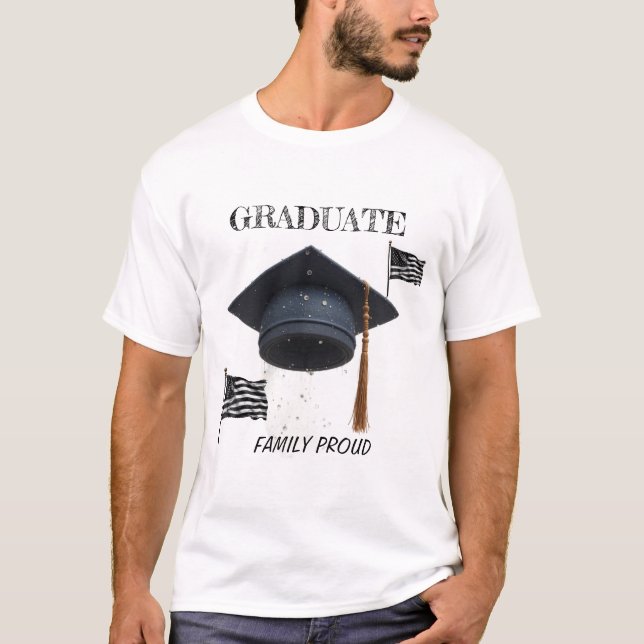 🎓 Orgulloso Graduado - Camiseta De Celebración Fa (Anverso)