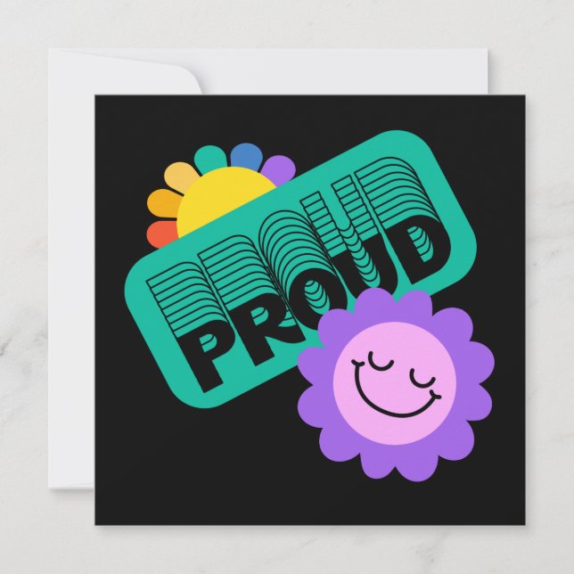 Orgulloso. LGTB+Orgullo. Amo del arcoiris con gira (Anverso)