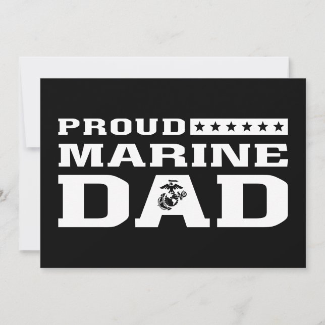 Orgulloso Marine Dad - Blanco (Anverso)