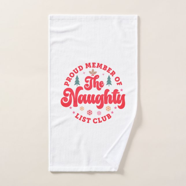 Orgulloso Miembro De Los Navidades Del Club De La  (Toalla de mano)
