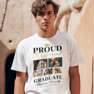 Orgulloso novio de la camiseta graduada