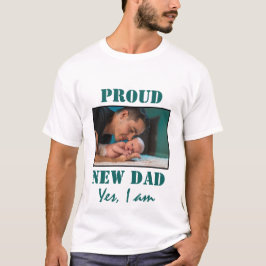 ORGULLOSO NUEVO PAPÁ | Camiseta BLANCA fotográfica