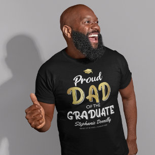 Orgulloso padre de la camiseta graduada