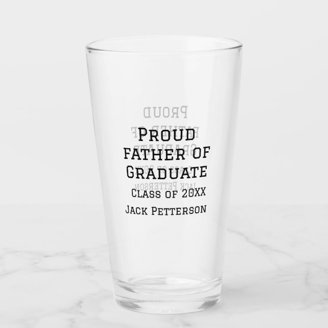 Orgulloso padre de la clase de graduados de 20XX a (Anverso)