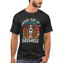 Orgulloso papá de una graciosa camiseta de Basset 