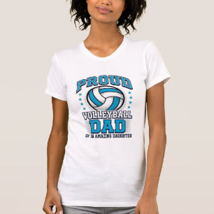 Orgulloso Papá de Voleibol Diseño de Camiseta Depo