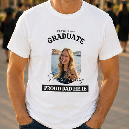 Orgulloso Papá Moderno Aquí | Camiseta de Graduaci