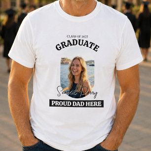 Orgulloso Papá Moderno Aquí Camiseta de Graduaci