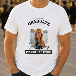 Orgulloso Papá Moderno Aquí | Camiseta de Graduaci