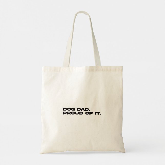 Orgulloso Papá Perro Bolsa divertida (Reverso)