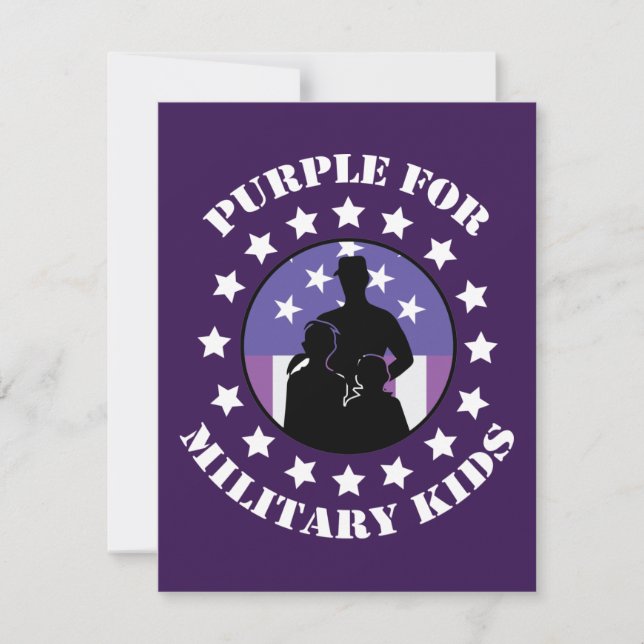 Orgulloso Purple Up Para La Versión De La Familia  (Anverso)