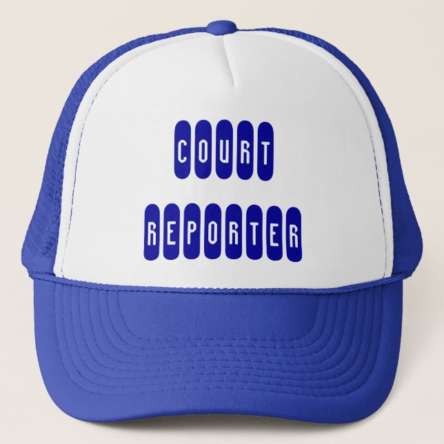 Orgulloso reportero de una corte brillante gorra d (Anverso)